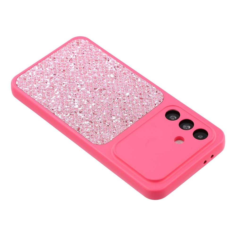Samsung Galaxy A17 (5G) EIDERWOOD Fleksibelt Plast Deksel m. Glitter - Pink