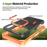 iPhone 17 Pro EIDERWOOD Matt Hybrid Plast Deksel - MagSafe Kompatibel - Oransje