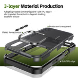 iPhone 17 Pro EIDERWOOD Matt Hybrid Plast Deksel - MagSafe Kompatibel - Svart