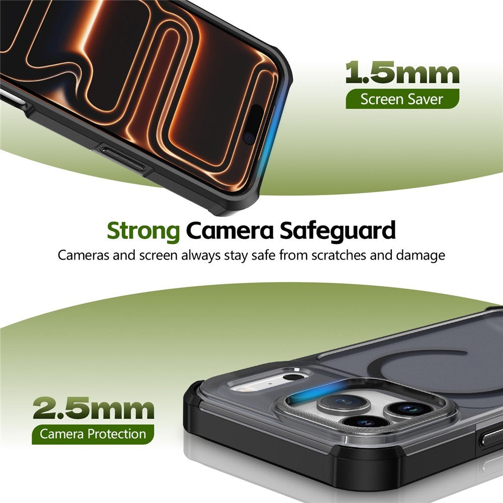 iPhone 17 Pro EIDERWOOD Matt Hybrid Plast Deksel - MagSafe Kompatibel - Svart