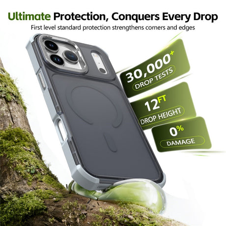 iPhone 17 Pro EIDERWOOD Matt Hybrid Plast Deksel - MagSafe Kompatibel - Grå