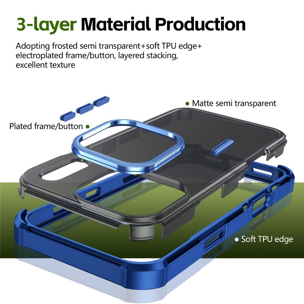 iPhone 17 Pro EIDERWOOD Matt Hybrid Plast Deksel - MagSafe Kompatibel - Blå