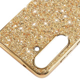 Samsung Galaxy A57 EIDERWOOD Plast Glitter Deksel - Gull