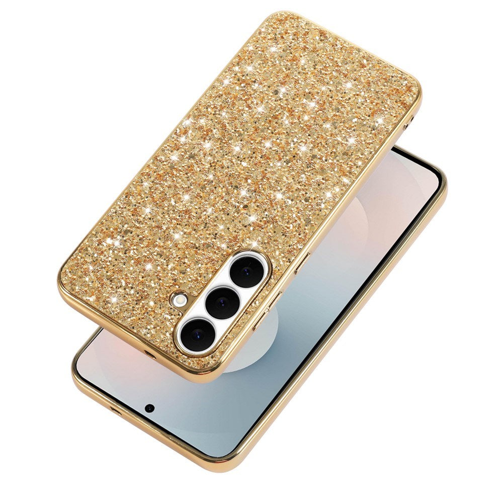 Samsung Galaxy A57 EIDERWOOD Plast Glitter Deksel - Sølv