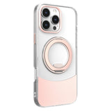 iPhone 16 Pro EIDERWOOD Hybrid Deksel med Stativfunksjon - MagSafe Kompatibel - Gjennomsiktig / Rosa