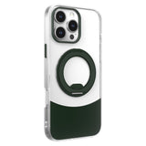 iPhone 16 EIDERWOOD Hybrid Deksel med Stativfunksjon - MagSafe Kompatibel - Gjennomsiktig / Grønn