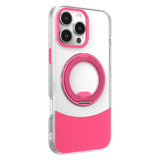 iPhone 15 EIDERWOOD Hybrid Deksel med Stativfunksjon - MagSafe Kompatibel - Gjennomsiktig / Pink