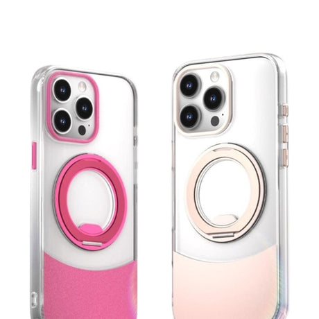 iPhone 16 Pro EIDERWOOD Hybrid Deksel med Stativfunksjon - MagSafe Kompatibel - Gjennomsiktig / Svart