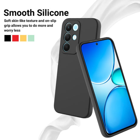 Realme C100 EIDERWOOD Silikon Deksel m. Stropp - Svart