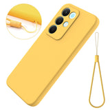 Realme C100 EIDERWOOD Silikon Deksel m. Stropp - Gul