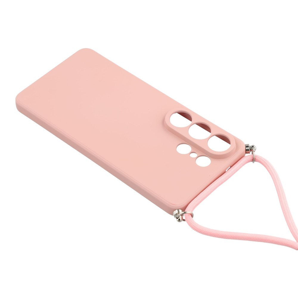 Samsung Galaxy S26 Ultra EIDERWOOD Fôret Fleksibelt Plast Deksel m. Stropp - Rosa