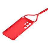 Samsung Galaxy S26 Ultra EIDERWOOD Fôret Fleksibelt Plast Deksel m. Stropp - Rød