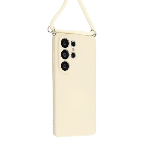 Samsung Galaxy S26 Ultra EIDERWOOD Fôret Fleksibelt Plast Deksel m. Stropp - Beige