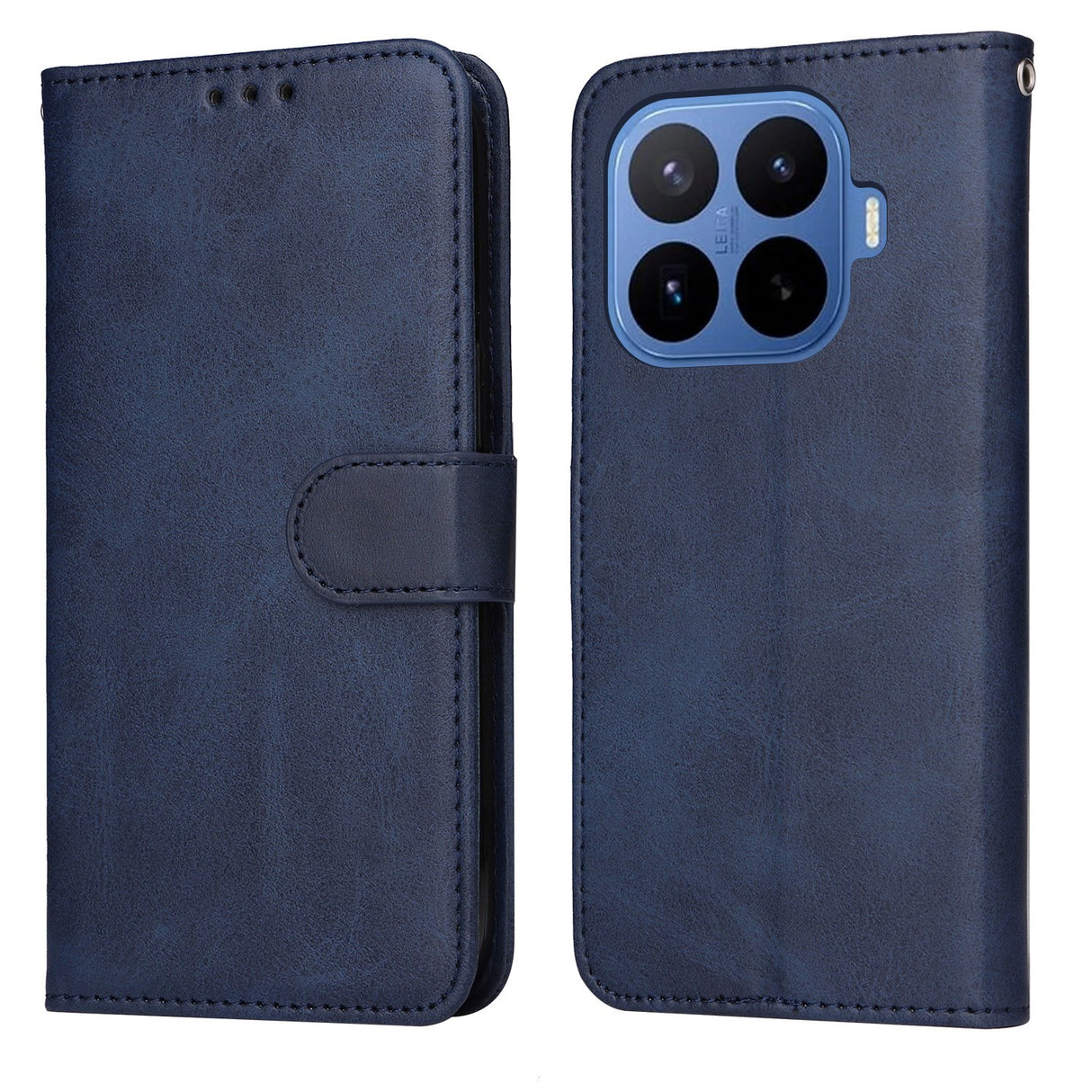 Xiaomi 17T Pro EIDERWOOD Kunstskinn Flip Deksel m. Stropp - Blå