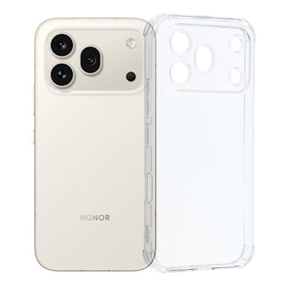 Honor 600 Pro EIDERWOOD Fleksibelt Plast Deksel m. Støtabsorberende Hjørner - Gjennomsiktig