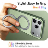 iPhone 18 Pro / 17 Pro EIDERWOOD Hybrid Plast Deksel m. Roterende Kickstand - MagSafe Kompatibel - Grønn