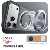 iPhone 18 Pro Max / 17 Pro Max EIDERWOOD Hybrid Plast Deksel m. Roterende Kickstand - MagSafe Kompatibel - Svart