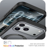 iPhone 18 Pro Max / 17 Pro Max EIDERWOOD Hybrid Plast Deksel m. Roterende Kickstand - MagSafe Kompatibel - Svart