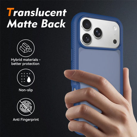 iPhone 18 Pro Max / 17 Pro Max EIDERWOOD Todelt Matt Hybrid Plast Deksel - Blå
