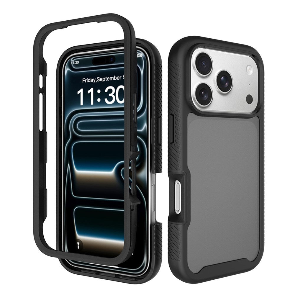iPhone 18 Pro / 17 Pro EIDERWOOD Todelt Matt Hybrid Plast Deksel - Svart