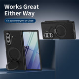 Samsung Galaxy Z Fold8 Ultra EIDERWOOD Deksel med Skjermbeskyttelse & Stativfunksjon - Svart