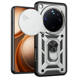 OPPO Find X9 Ultra EIDERWOOD Håndverker Deksel med 360° Roterbar Camslider & Kickstand - Svart / Sølv