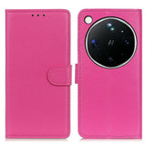 OPPO Find X9 Ultra EIDERWOOD Kunstskinn Flip Deksel m. Kortlomme & Stativfunksjon - Rosa