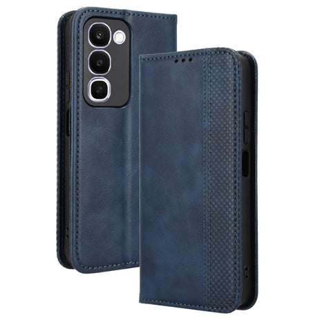 Realme C100 EIDERWOOD Kunstskinn Flip Deksel m. Kortlomme & Stativfunksjon - Blå