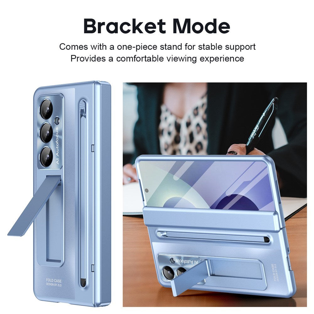 Samsung Galaxy Z Fold8 Ultra EIDERWOOD Deksel med Stylus Penn & Støtte - Blå