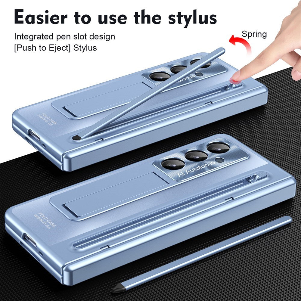 Samsung Galaxy Z Fold8 Ultra EIDERWOOD Deksel med Stylus Penn & Støtte - Blå