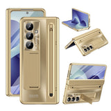Samsung Galaxy Z Fold8 Ultra EIDERWOOD Deksel med Stylus Penn & Støtte - Gull