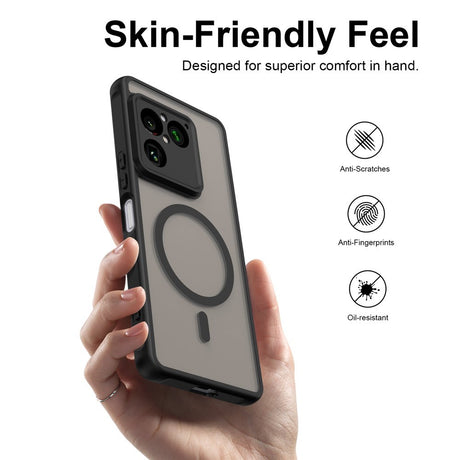 Sony Xperia 1 VIII EIDERWOOD Matt Hybrid Deksel - MagSafe Kompatibel - Gjennomsiktig / Svart