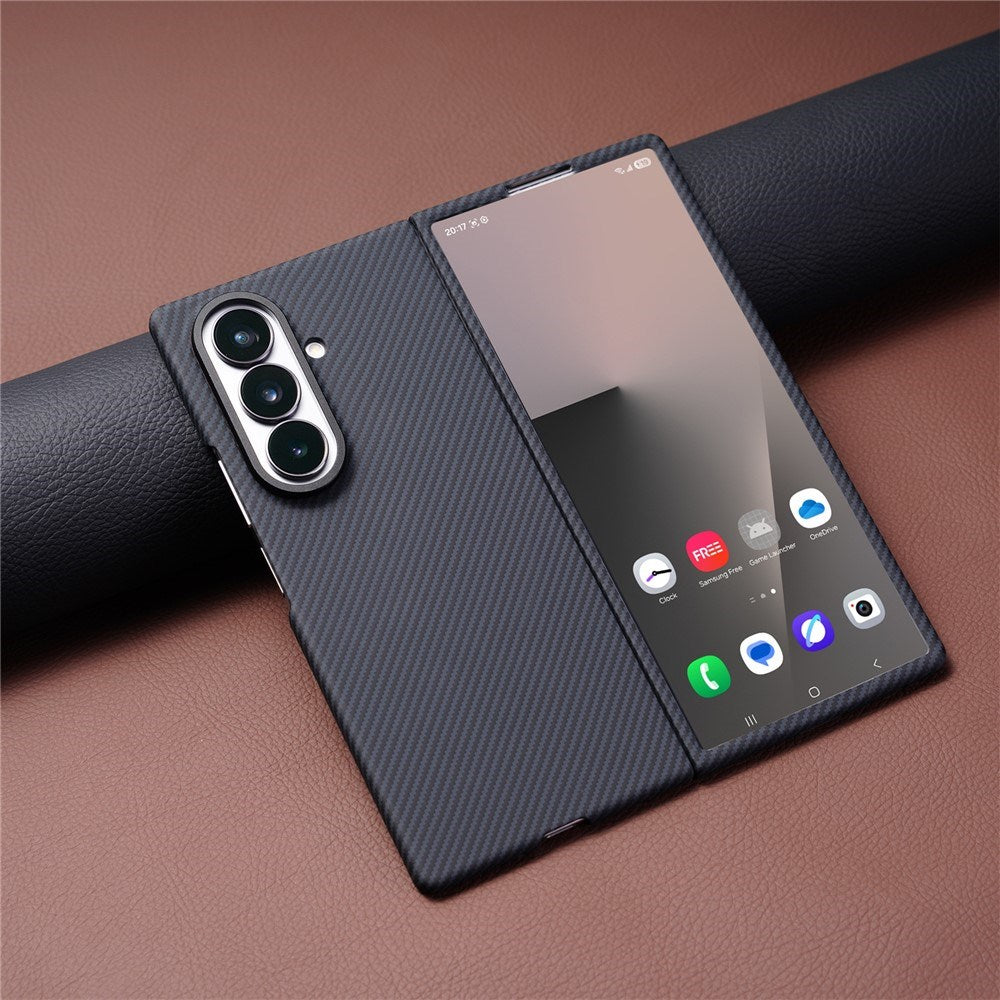 Samsung Galaxy Z Fold8 Hardt Plast Carbon Deksel - MagSafe Kompatibel - Svart