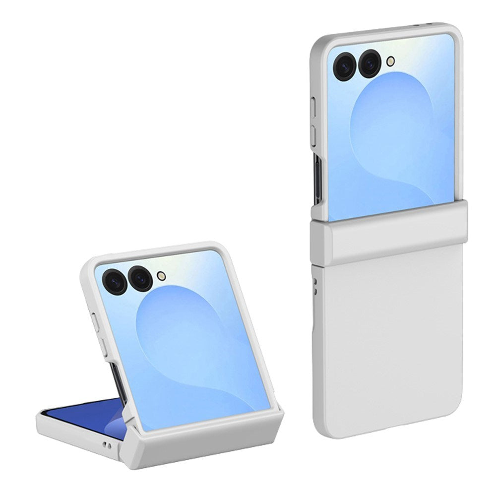Samsung Galaxy Z Flip8 EIDERWOOD Hard Plast Deksel med Hengsel - Hvit