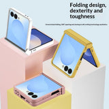 Samsung Galaxy Z Flip8 EIDERWOOD Hard Plast Deksel med Hengsel - Hvit