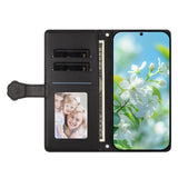 iPhone 16 Pro Flippdeksel med 3D-Katteører - Kortholder & Stativfunksjon - Svart