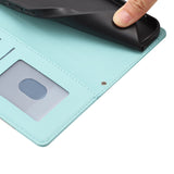 iPhone 18 Pro Max / 17 Pro Max Flippdeksel med 3D-Katteører - Kortholder & Stativfunksjon - Blå