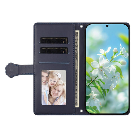 iPhone 18 Pro Max / 17 Pro Max Flippdeksel med 3D-Katteører - Kortholder & Stativfunksjon - Mørk Blå