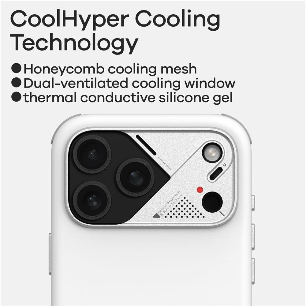 iPhone 17 Pro AULUMU Støtdempende Hybrid Deksel – MagSafe Kompatibelt – Svart