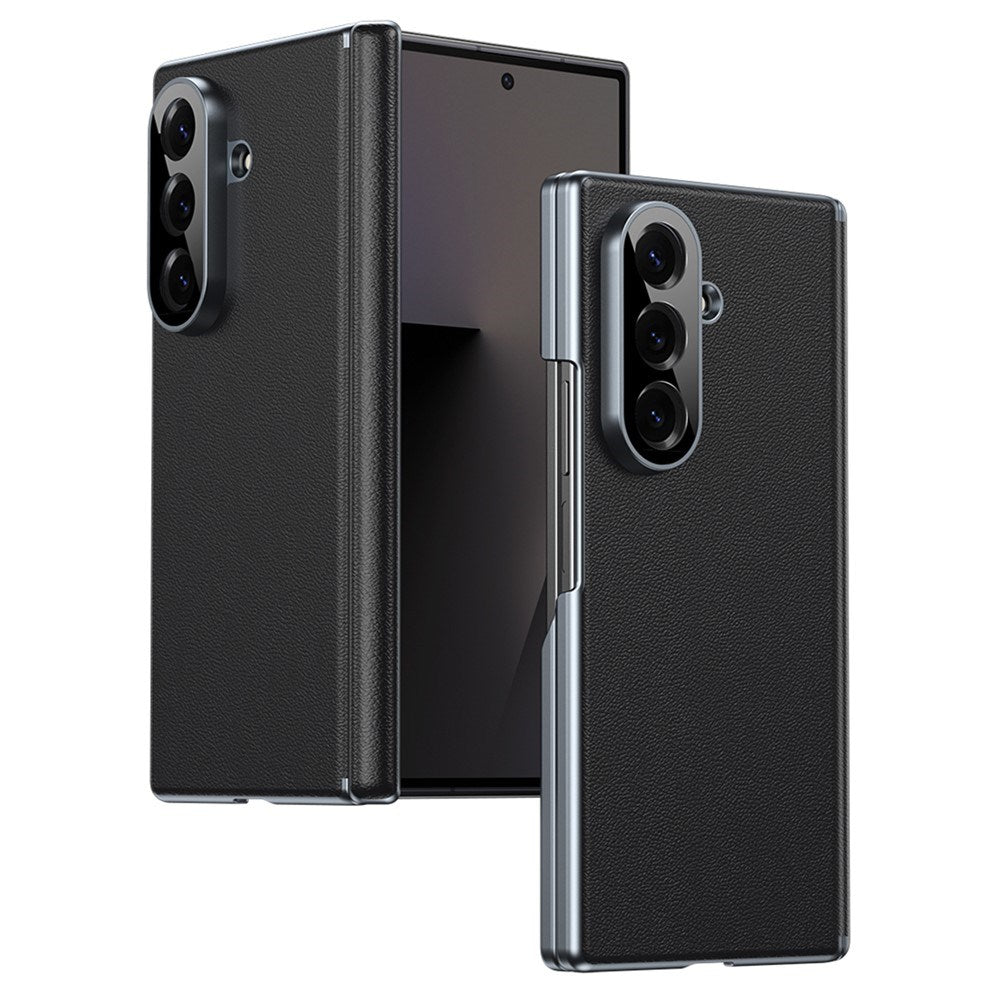 Samsung Galaxy Z Fold8 Ultra Kunstskinn Bak Deksel - Svart