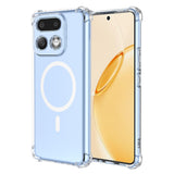 Realme 16 Pro+ EIDERWOOD Hybrid Plast Deksel m. Støtabsorberende Hjørner - MagSafe Kompatibel - Gjennomsiktig