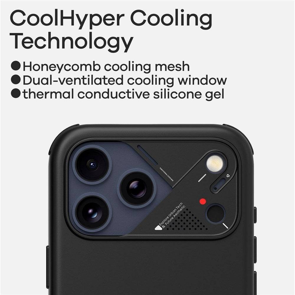 iPhone 17 Pro Max AULUMU Kunstskinn Deksel - MagSafe Kompatibel - Svart