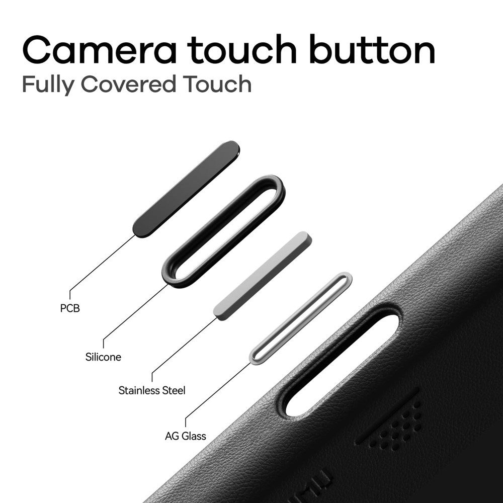iPhone 17 AULUMU Kunstskinn Deksel - MagSafe Kompatibel - Svart