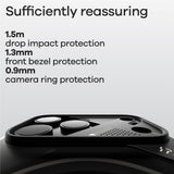 iPhone 17 Pro AULUMU Luminous Fleksibelt Plast Deksel – MagSafe Kompatibel – Svart