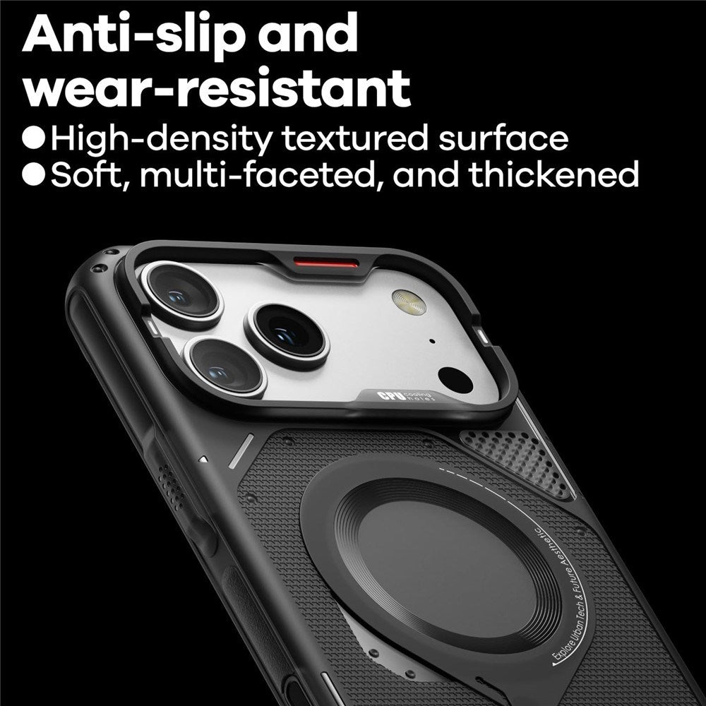 iPhone 17 Pro Max AULUMU Varmeavledende Fleksibelt Deksel – MagSafe Kompatibelt – Svart
