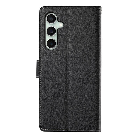 Samsung Galaxy S26 FE EIDERWOOD Flip Deksel med Kortholder og Stropp - Svart