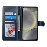Samsung Galaxy S26 FE EIDERWOOD Flip Deksel med Kortholder og Stropp - Blå