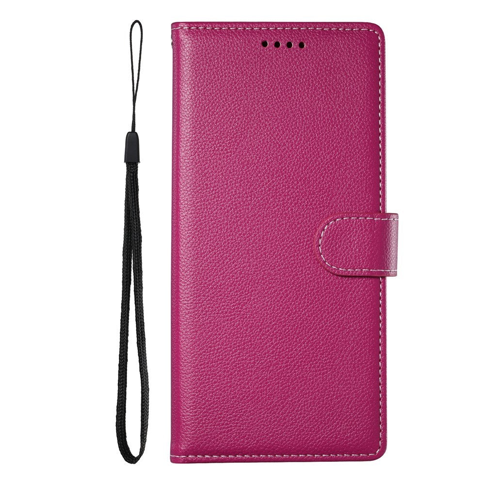 Samsung Galaxy S26 FE EIDERWOOD Flip Deksel med Kortholder og Stropp - Rosa
