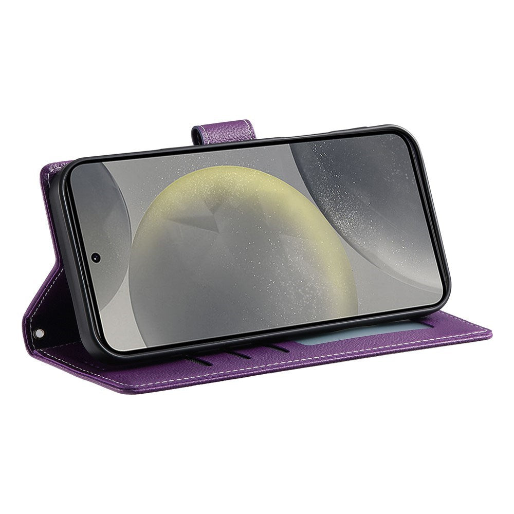 Samsung Galaxy S26 FE EIDERWOOD Flip Deksel med Kortholder og Stropp - Lilla
