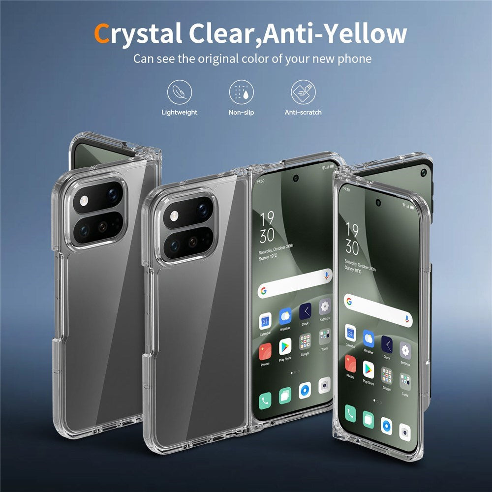 Google Pixel 11 Pro Fold EIDERWOOD Hybrid Plast Deksel - Gjennomsiktig